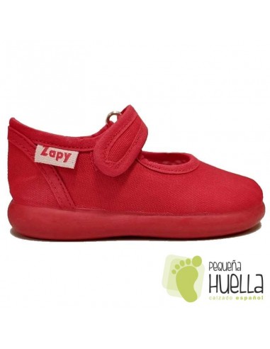Merceditas lona rojas para Niñas ZAPY 101