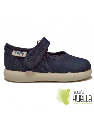 Merceditas lona azul marino para Niñas ZAPY 101