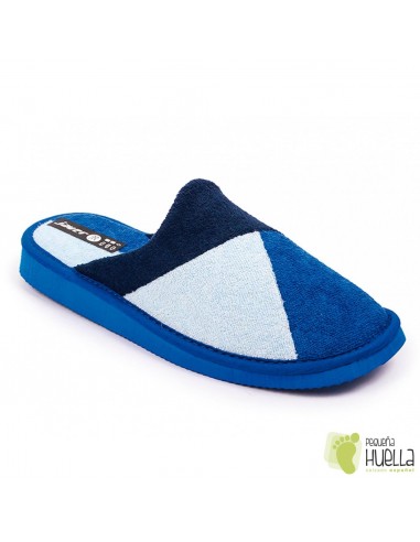 Zapatillas toalla azules verano mujer Javer