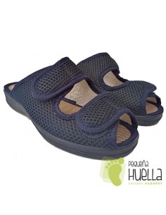 Zapatillas azules de mujer ajustables para el verano Ruiz y Gallego 930