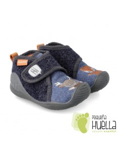 BIOMECANICS  ZAPATILLAS CASA BEBÉS AZULES 201170