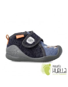 BIOMECANICS  ZAPATILLAS CASA BEBÉS AZULES 201170 2