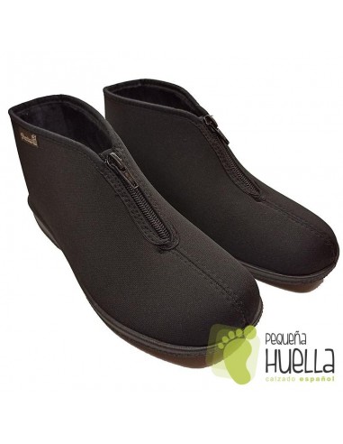 Botines negros para señora con cremallera PERCLA 47225