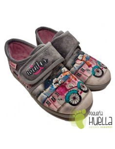 Zapatillas bicicleta para chicas con velcro Zapy