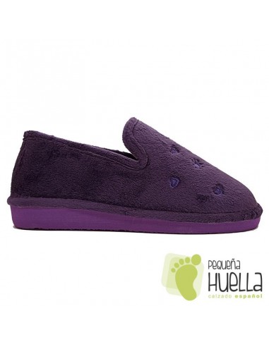 Zapatilla moradas de mujer para casa Berevere IN0585