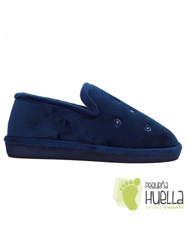 Zapatillas de chica para casa azul marino Berevere IN0585
