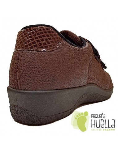 comprar Zapatillas Negras Señora con Velcro, Percla 477 online