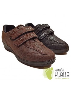 Zapatillas Anatómicas Señora con Velcro, La Percla 477 2