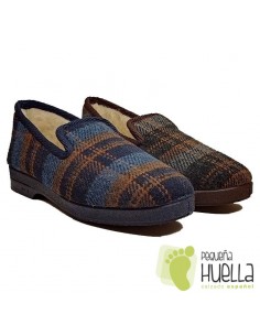 Zapatillas de cuadros lana para Señor CRUAN 670 2