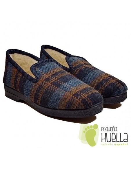 comprar Zapatillas de cuadros lana para Señor CRUAN 670 online
