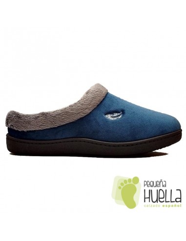 PLUMAFLEX ZAPATILLAS CASA MUJER AZUL MARINO 12230