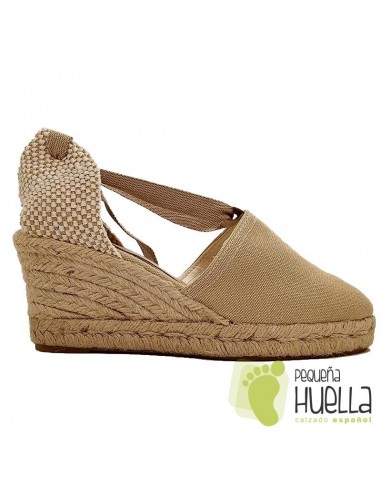 comprar ALPARGATAS VALENCIANAS DE CUÑA CON CINTAS online