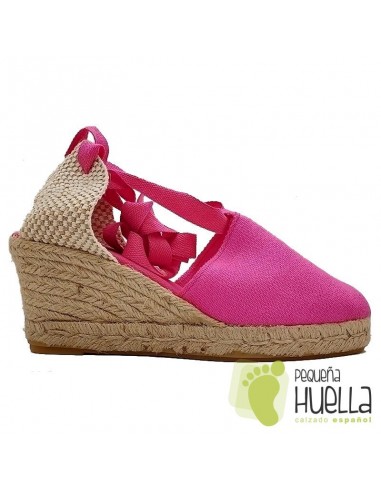 comprar ALPARGATAS VALENCIANAS DE CUÑA CON CINTAS online