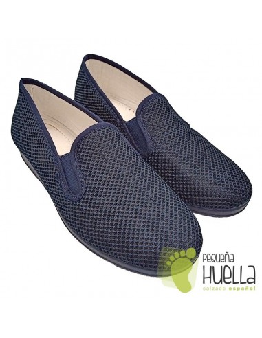 Zapatillas mujer rejilla azules Cesmony 07R