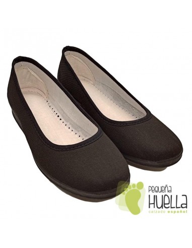 Zapatillas para uniforme negras de hogar Cesmony 14S