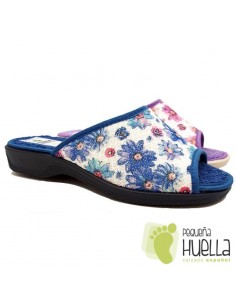 Zapatillas anatómicas con flores de mujer / PERCLA 2