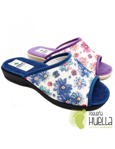 Zapatillas anatómicas con flores de mujer / PERCLA