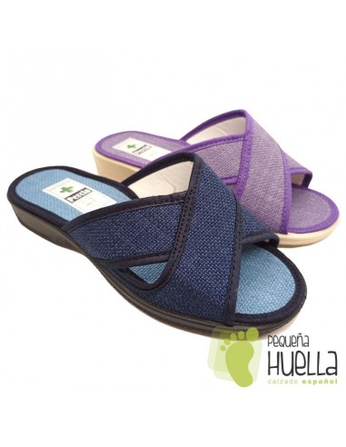 Zapatillas anatómicas cruzadas de mujer / PERCLA 4222