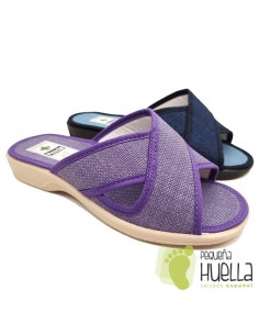 Zapatillas anatómicas cruzadas de mujer / PERCLA 4222