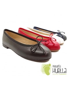 Bailarinas o manoletinas piel para Mujer