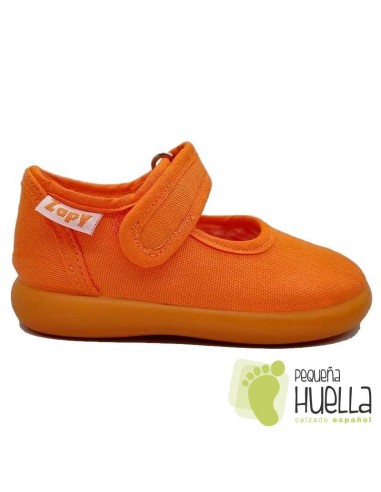 Merceditas lona naranjas para Niñas ZAPY 101