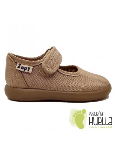 Merceditas lona taupe para Niñas ZAPY 101