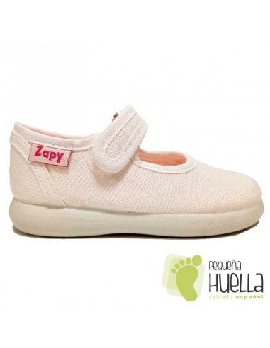 Merceditas lona blancas para Niñas ZAPY 101