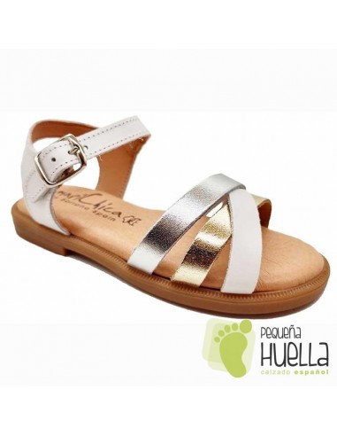 Sandalia Piel para niñas Marichica 424