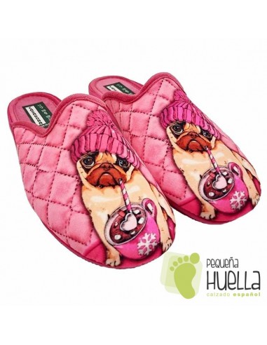 Zapatillas perrito chicas con cuña CASA DONA 043