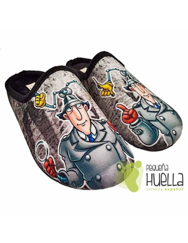 Zapatillas de casa para chico inspector Gadget