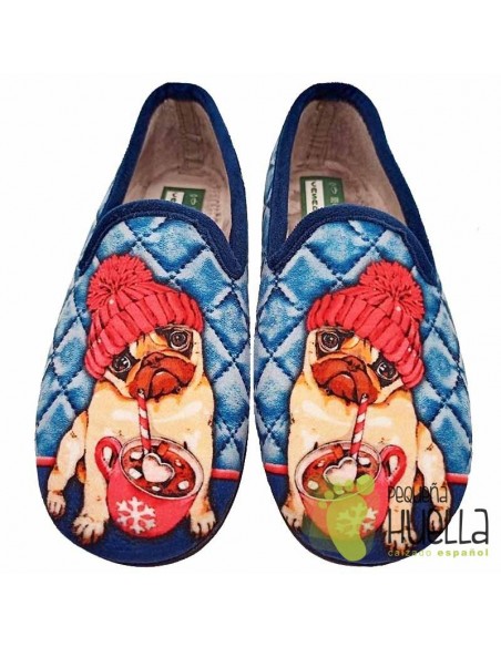 Zapatillas perrito chica con cuña CASA DONA 033