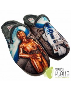 Zapatillas casa de  STAR WARS R2D2 y C3PO para chico MUYTER 266 2