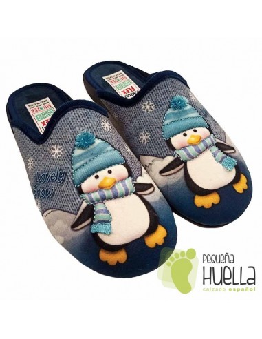 Zapatillas de casa con Pingüino para chica, MUYTER 306