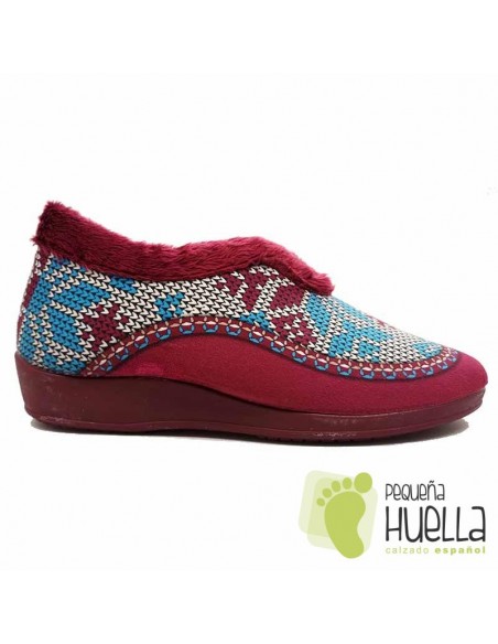 Zapatillas mujer burdeos casa Cesmony 82