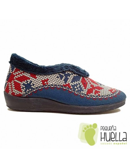 Zapatillas mujer azules casa Cesmony 82