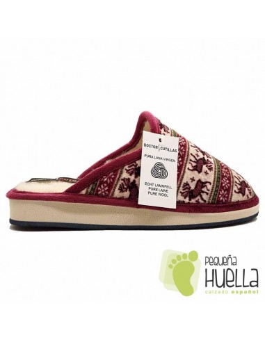 Zapatillas burdeos para Casa de Chicas Dr Cutillas 24079