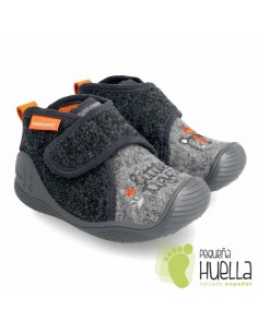 BIOMECANICS  ZAPATILLAS CASA NIÑOS GRISES 211161