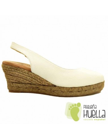comprar Alpargatas de piel con cuña TORRES 5018 online