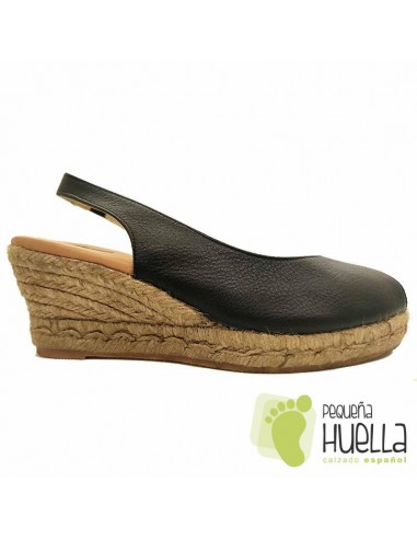 comprar Alpargatas de piel con cuña TORRES 5018 online