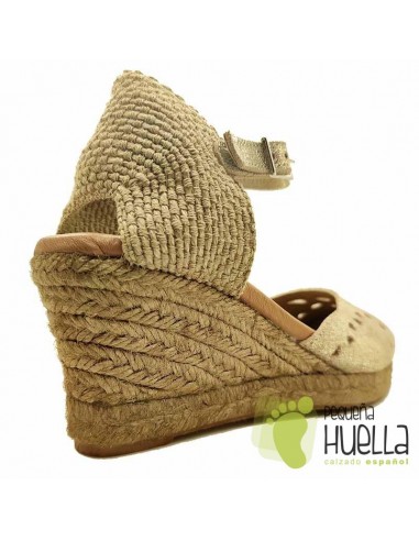 comprar Alpargatas de piel con cuña TORRES 4015 online