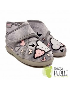 comprar Botas con velcro nubes y mariposas para niñas Zapy
