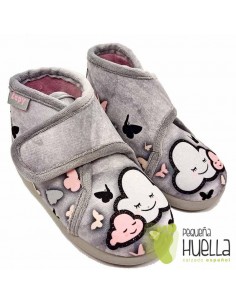 comprar Botas con velcro nubes y mariposas para niñas Zapy 2