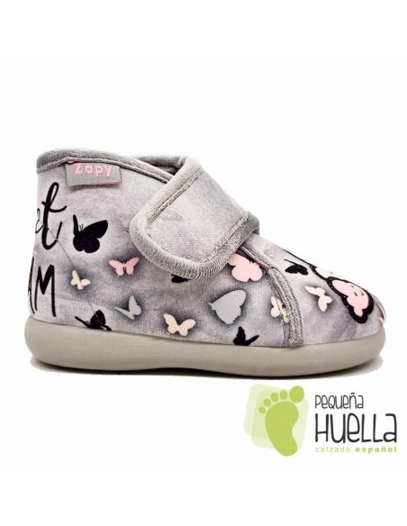 comprar Botas con velcro nubes y mariposas para niñas Zapy