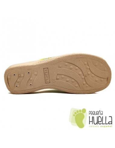 Zapatillas casa con flores de mujer / PERCLA