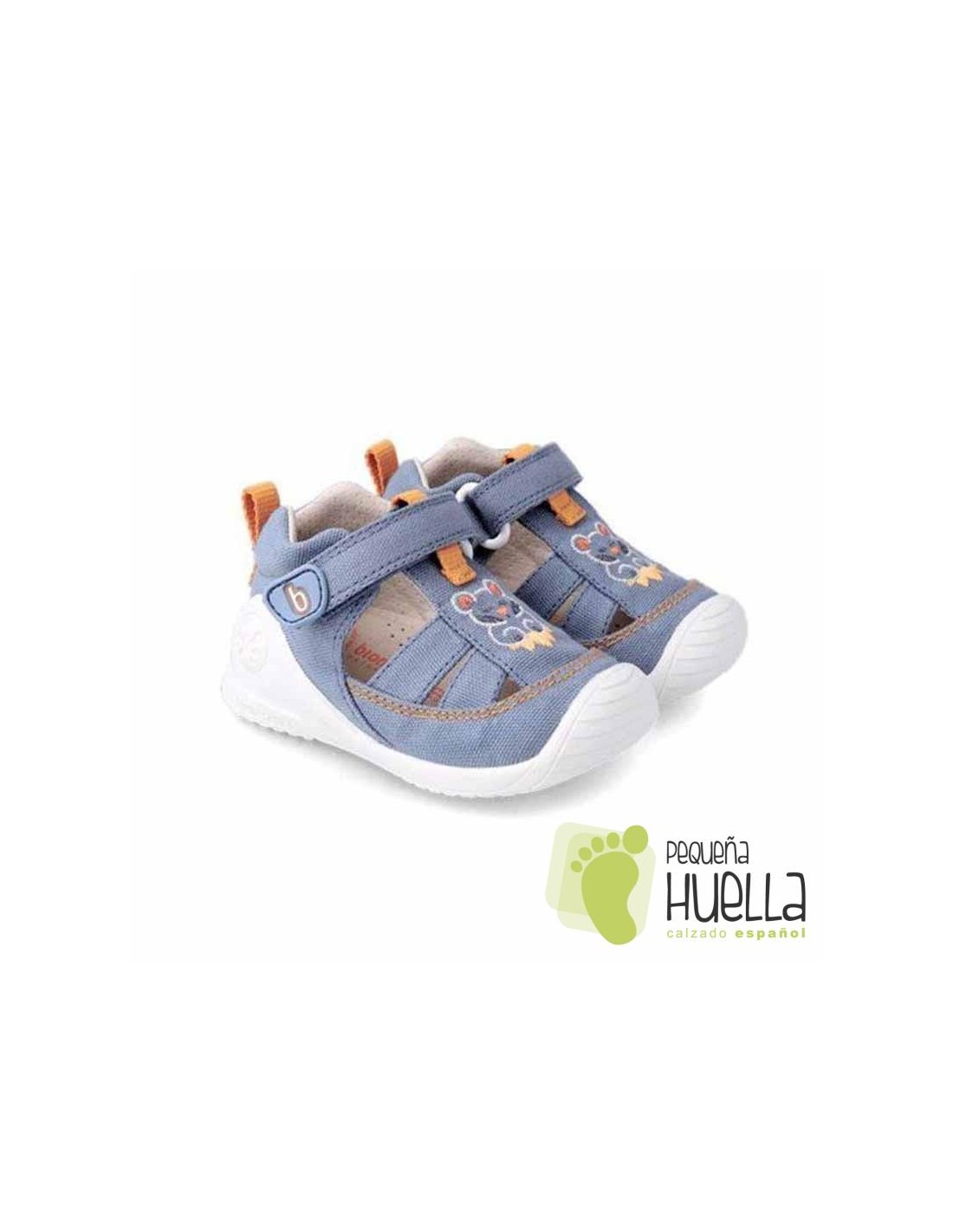 Comprar sandalia lona azul para niños al mejor | Biomecanics