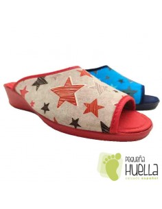 comprar Zapatillas casa para señora estrellas, CASA DONA 070
