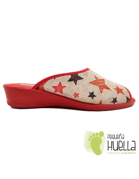 comprar Zapatillas casa para señora estrellas, CASA DONA 086
