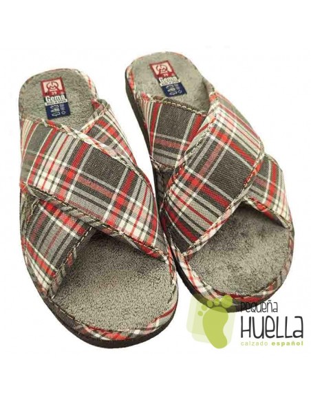 comprar Zapatillas cuadros tiras cruzadas Gema García 2605-1