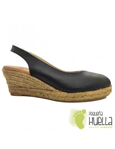 comprar Alpargatas de piel con cuña TORRES 5018 online