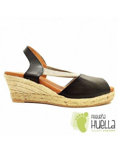 comprar Alpargatas piel con cuña TORRES 5024 online